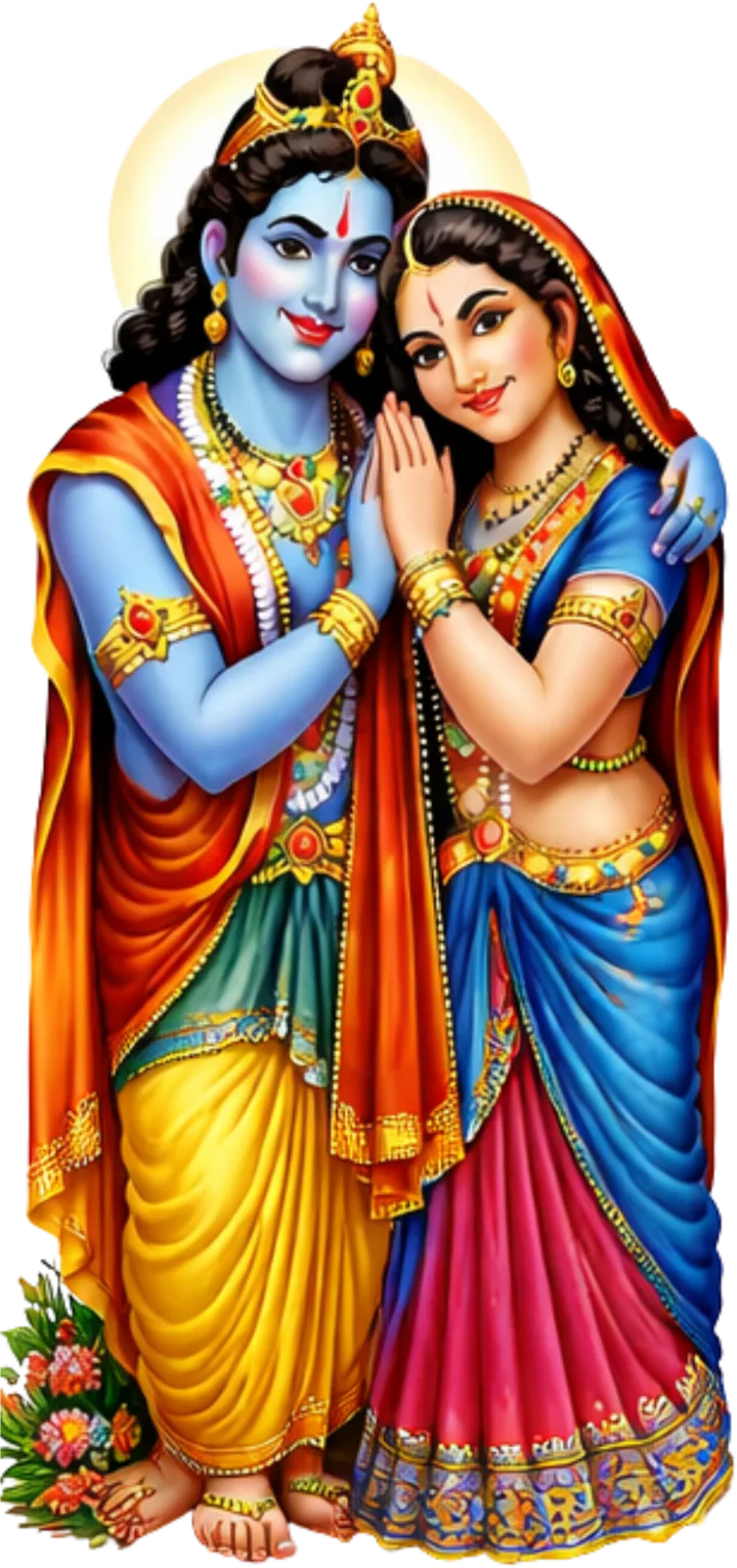 Radha Krishna jugal murti image for daily darshan and dhyan during Radha Naam Jap - राधा कृष्ण युगल छवि, राधा नाम जप के नियम