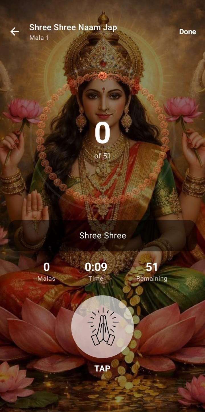 Track your Radha Naam Jap progress - daily Radhe Radhe count, streak, and achievements