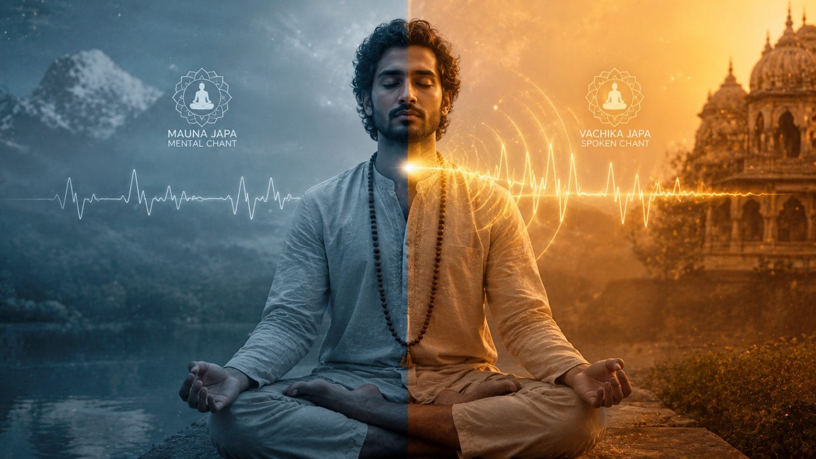 Manasik and vaikhari styles of japa meditation