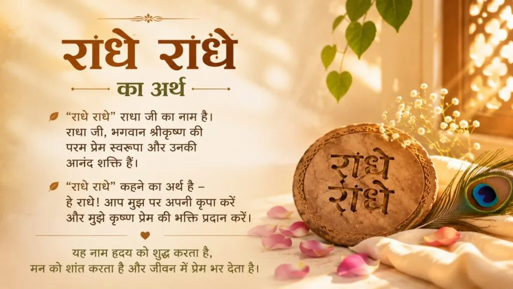 radhe radhe meaning