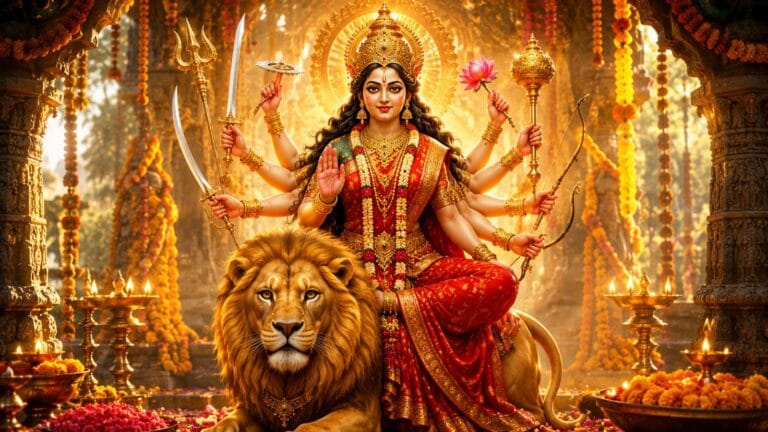 दुर्गा नाम जप - durga-naam-jap-navratri-roz-vidhi