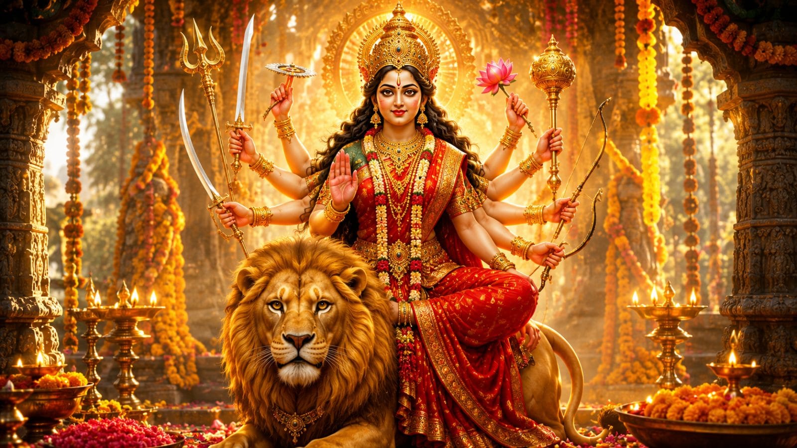 दुर्गा नाम जप - durga-naam-jap-navratri-roz-vidhi