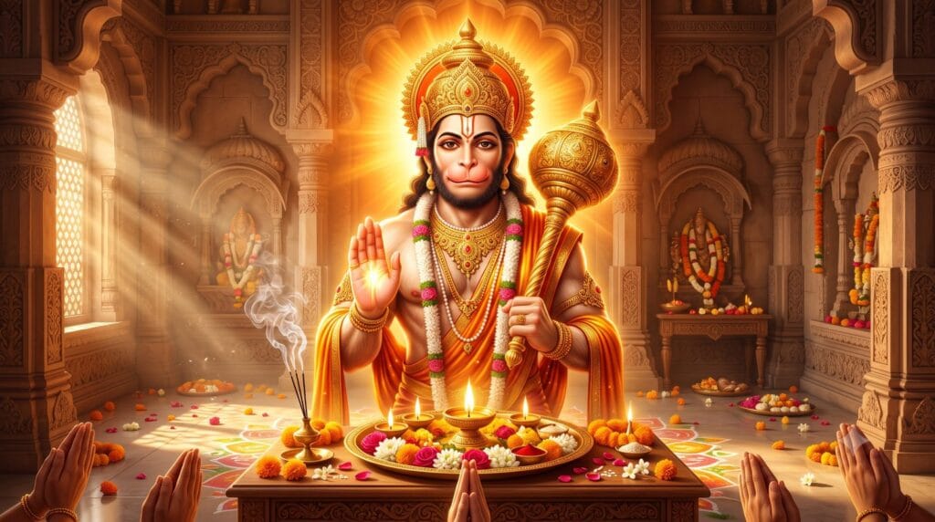 हनुमान जी की आरती: आरती कीजै हनुमान लला की - पूरा पाठ और अर्थ सहित 2 हनुमान आरती - hanuman-ji-ki-aarti-arth-sahit