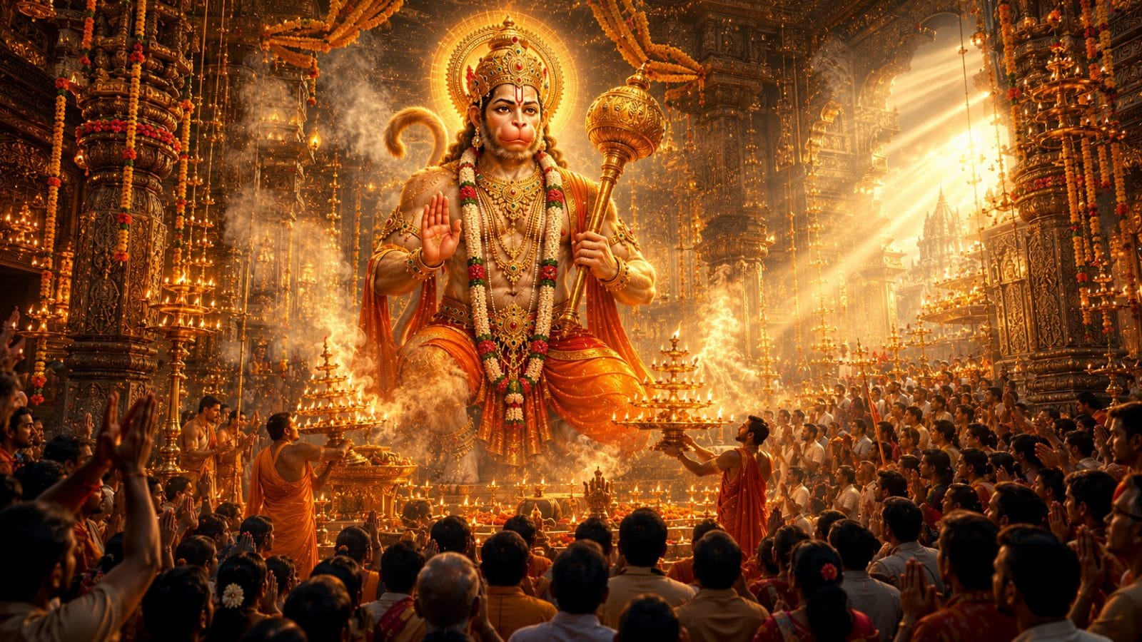हनुमान आरती - hanuman-ji-ki-aarti-arth-sahit