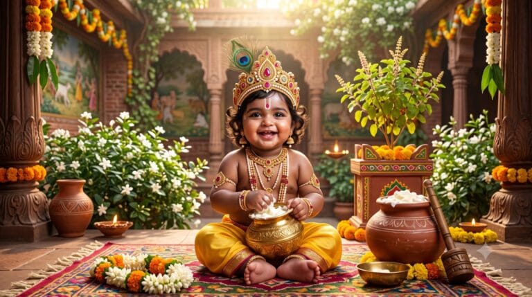 कृष्ण की बाल लीला - krishna-bal-leela-katha-makhan-chori-govardhan