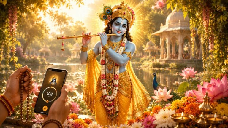 कृष्ण नाम जप काउंटर - krishna-naam-jap-counter-app-mahamantra-ginti