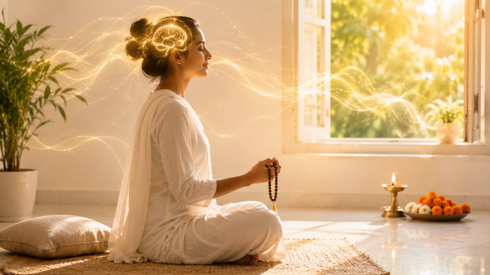 नाम जप वैज्ञानिक फायदे naam jap dimag eeg alpha wave vigyan