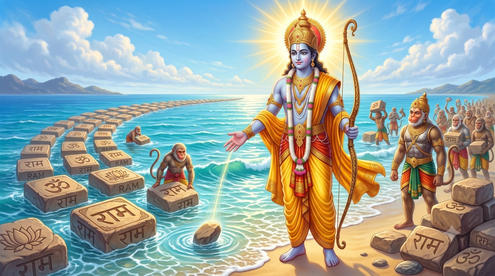 राम से बड़ा राम का नाम - ram-setu-tairte-patthar-ram-naam-katha