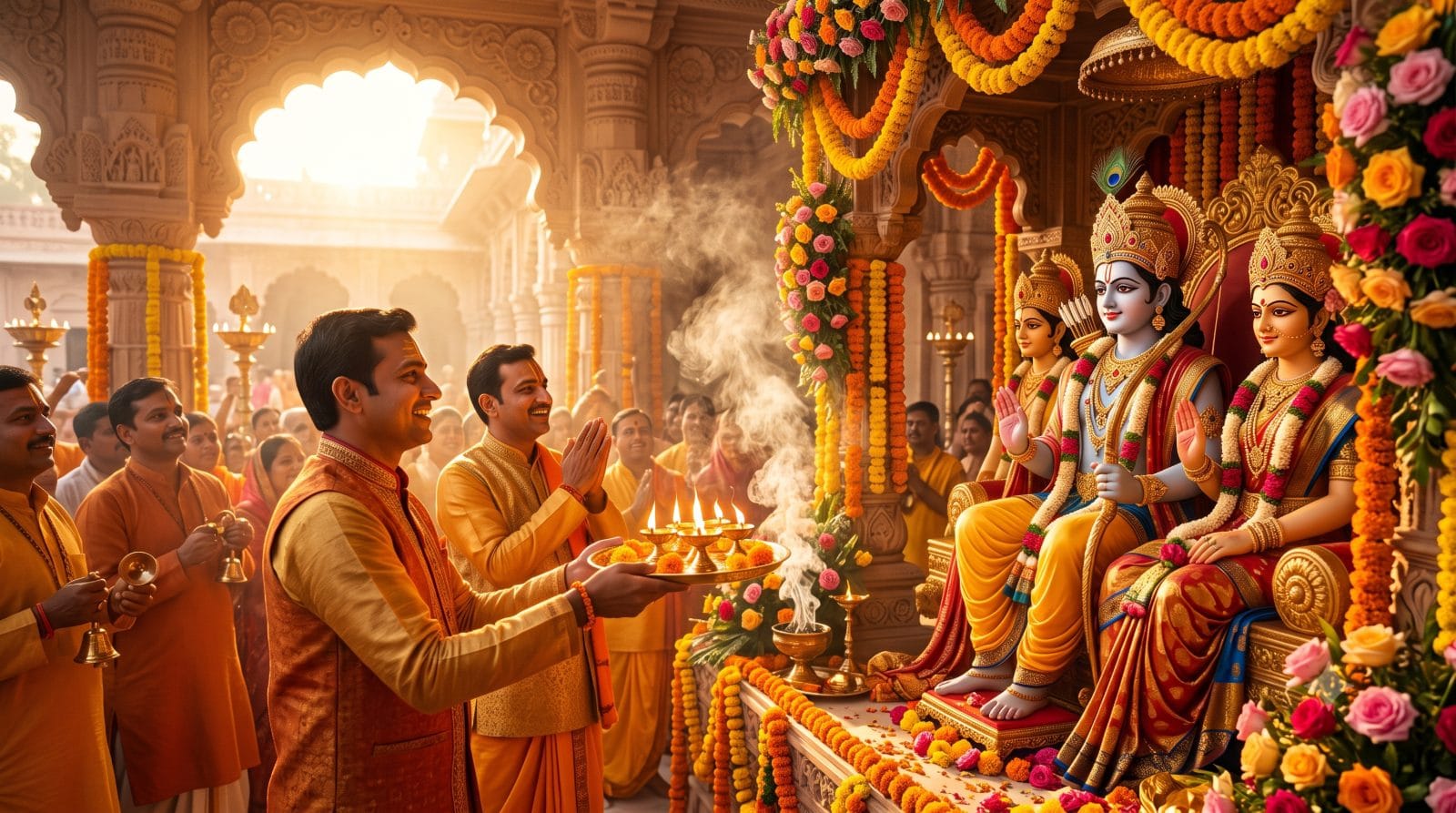 श्री राम आरती - shri-ram-aarti-path-arth-sahit
