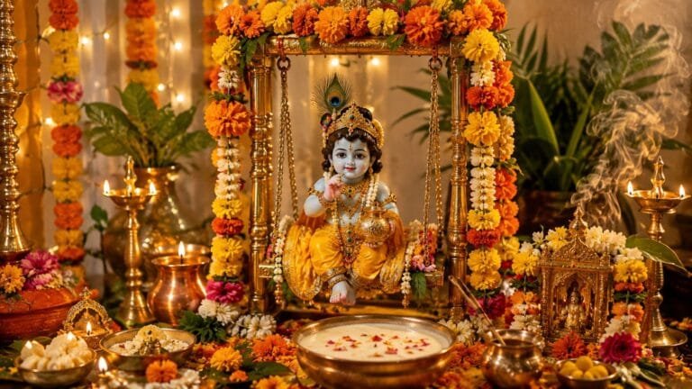 जन्माष्टमी पूजा विधि - janmashtami-pooja-vidhi-ghar-par-mantra-sahit